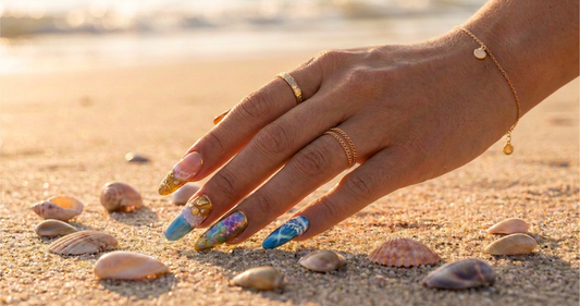 Beach Sea waves Press-on Nail Set