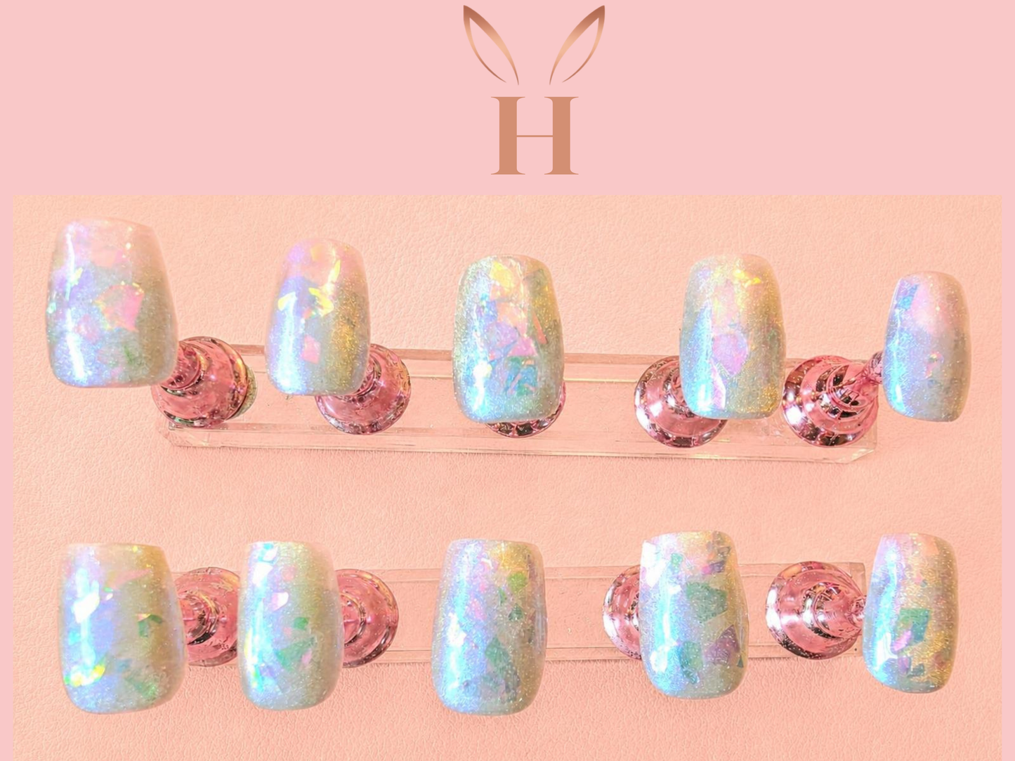 Opal Glow Press-on Nail Set